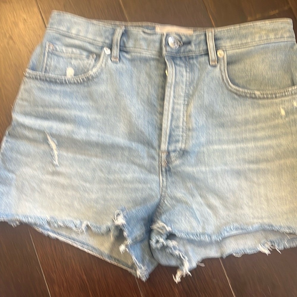 Everlane sz 27 the Cheeky Short Cut Off Denim Shorts